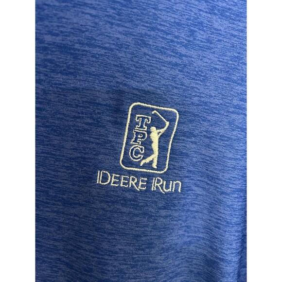 Under Armour Polo HeatGear, Men's Large, TPC Deere Run, Blue Golf Shirt - Picture 4 of 4
